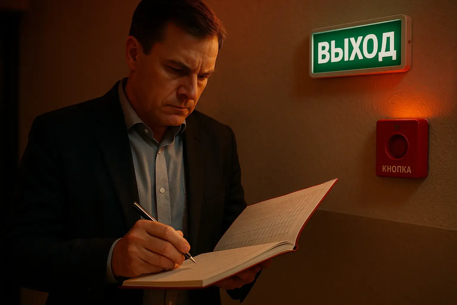 Проверка журнала инструктажа у тревожной кнопки